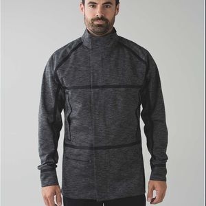 Lululemon Athletica Palindro Black/Heathered Black Mens Reversible Jacket Large